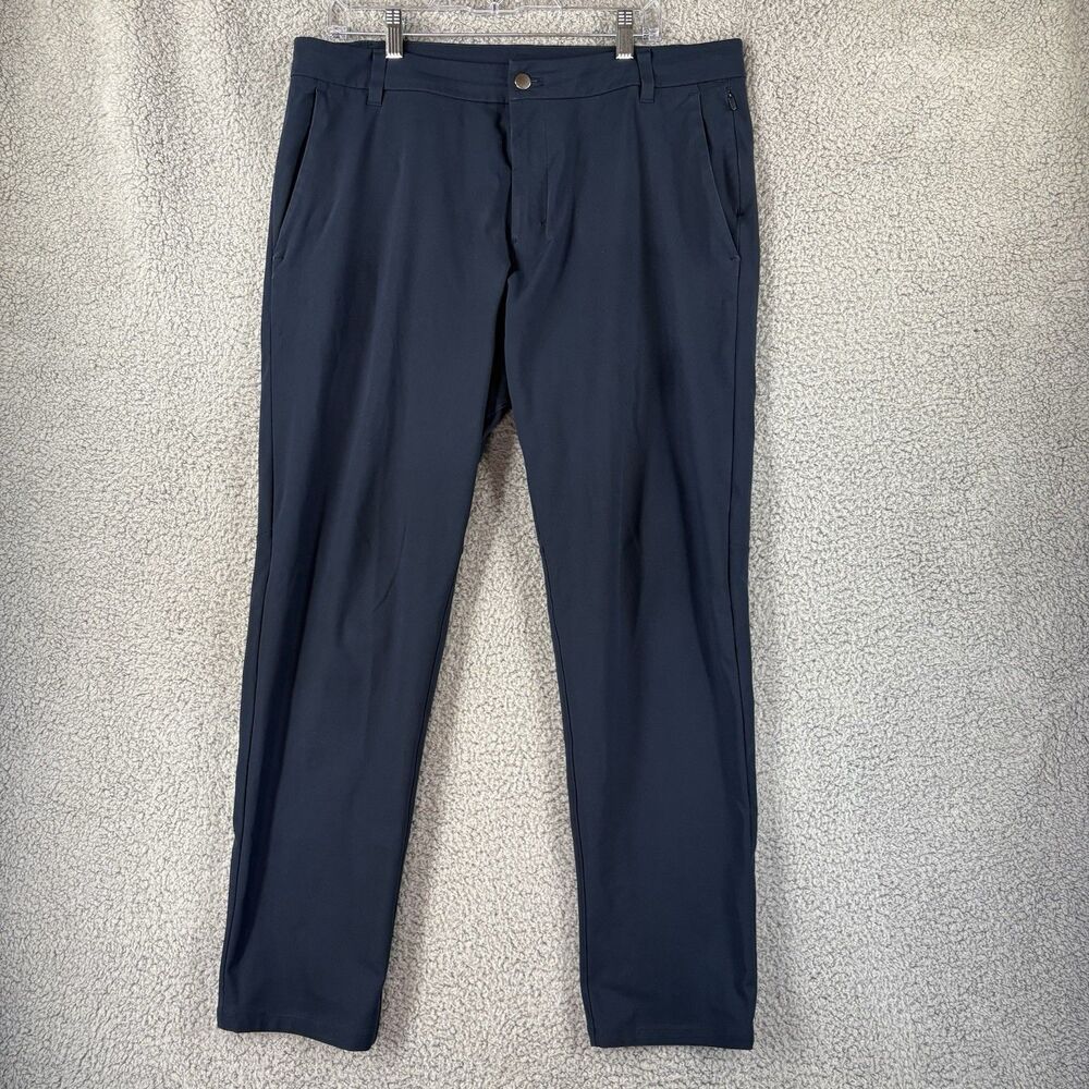 Lululemon Pants Mens 36x30 Navy Blue ABC Slim Fit Warpstreme Performance Chinos